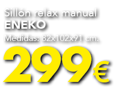 299€,Sill n relax manual eneko Medidas: 82x102x91 cm.